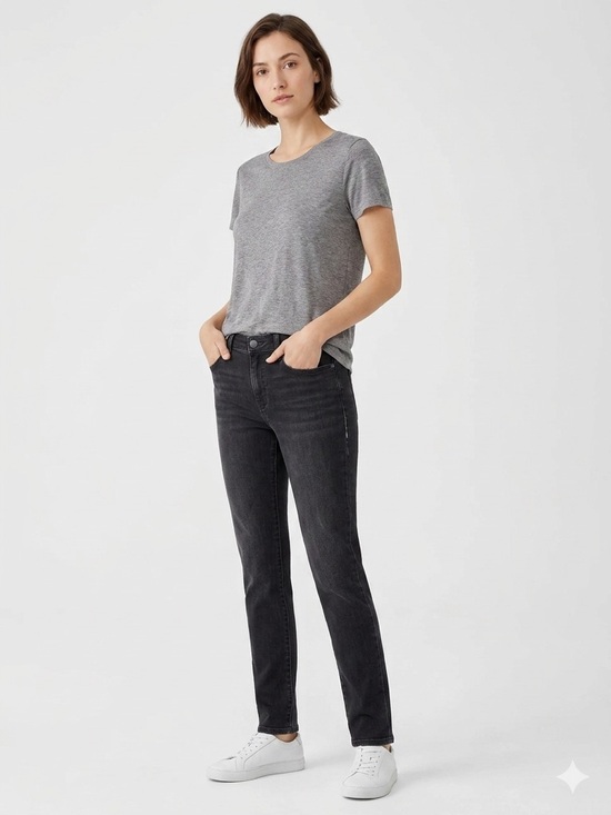 Eileen Fisher Denim - Eileen Fisher Organic Cotton Blend Slim Skinny Jeans Size 12 Casual Organic